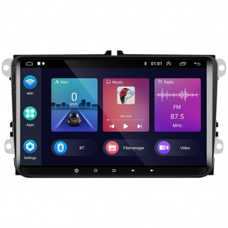 Navigatie auto INOVA® 2DIN display 9" dedicata VW, Skoda, Seat, Carplay, Android Auto, 2GB RAM, 64GB ROM, Android 11