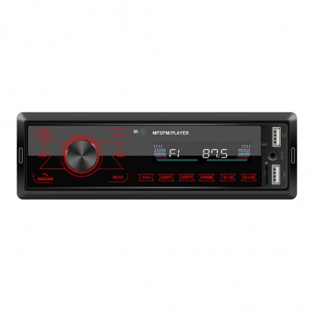 Radio MP3 Player auto INOVA® FM2, 1DIN, USB, Bluetooth, SD, Hands-free, AUX, Radio FM Stereo, 60W, 12V, Telecomanda