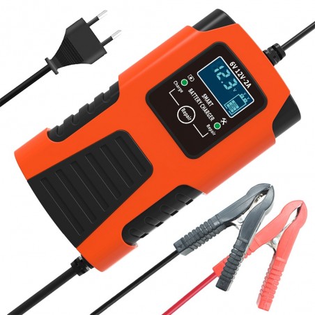 Redresor Auto Portabil INOVA – 12V/6V, 2A, Afișaj LED, Protecție