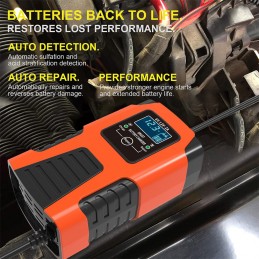 Redresor Auto Portabil INOVA – 12V/6V, 2A, Afișaj LED, Protecție