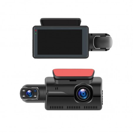 Camera auto de bord DVR duala INOVA® C2, Ecran LCD 3 inch, 1080P HD, Camp Vizual Larg 150°, Night Vision, Waterproof