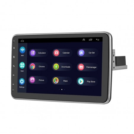 Navigatie auto universala ecran rotativ INOVA® 10.1 inch, 1DIN, Android 13, 1GB RAM, 32GB ROM, Carplay, Android Auto, Wi-Fi, GPS